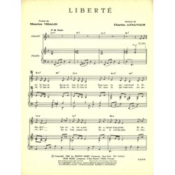Partition LIBERTÉ Charles AZNAVOUR