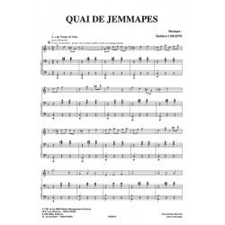 Sheet music QUAI DE JEMMAPES Les Négresses vertes pdf