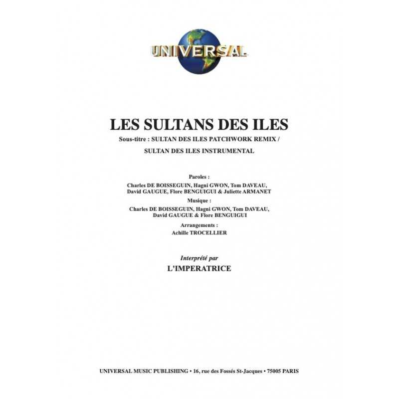 Partition PDF LES SULTANS DES ILES L'IMPERATRICE