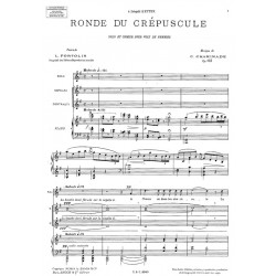 Partition RONDE DU CRÉPUSCULE OP.133 Cécile CHAMINADE