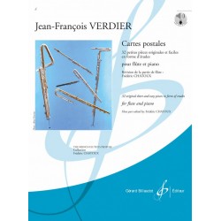 Sheet music CARTES POSTALES Jean-François VERDIER