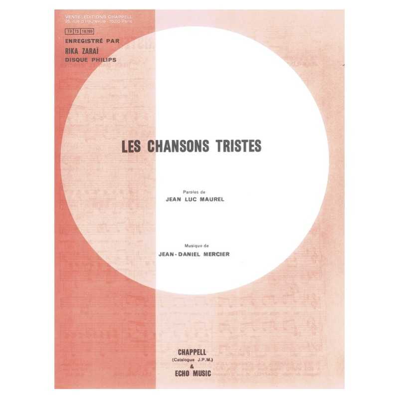 Sheet music LES CHANSONS TRISTES Rika Zaraï PDF
