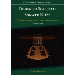 Partition SONATE K.322 Alexandre Lagoya Domenico Scarlatti