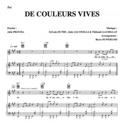 Partition DE COULEURS VIVES ZAZ