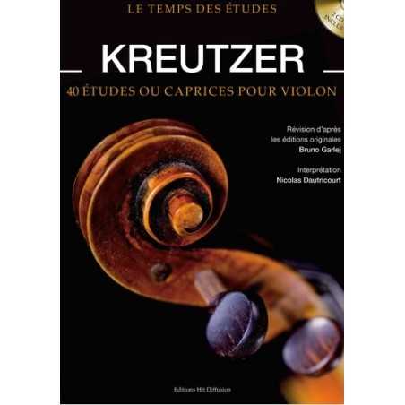 LE TEMPS DES ÉTUDES KRETZER - 40 ÉTUDES OU CAPRICES POUR VIOLON (+2 CD)