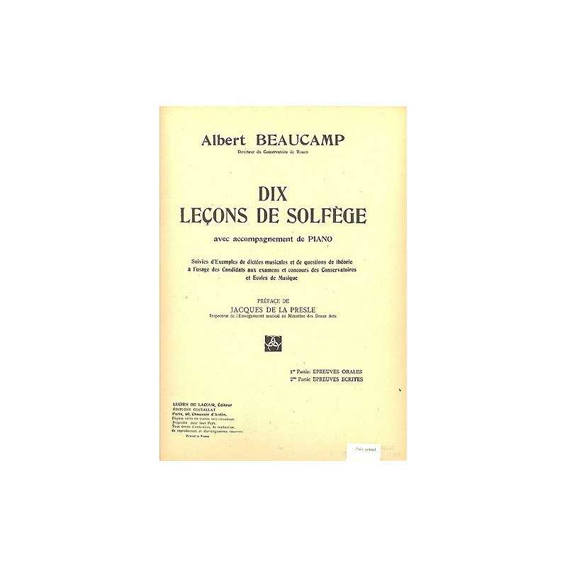 DIX LEÇONS DE SOLFÈGE