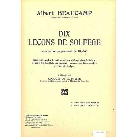 DIX LEÇONS DE SOLFÈGE