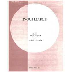 Partition INOUBLIABLE Charles AZNAVOUR 1987