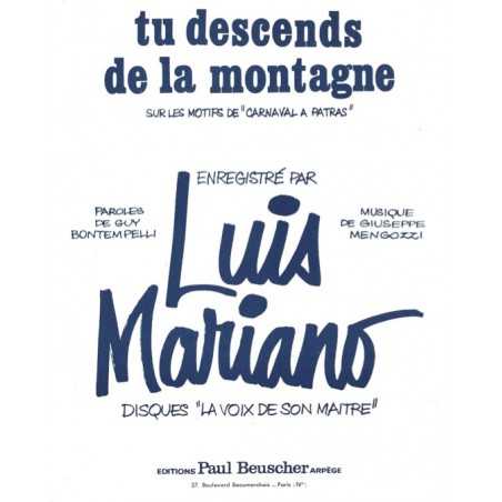 TU DESCENDS DE LA MONTAGNE
