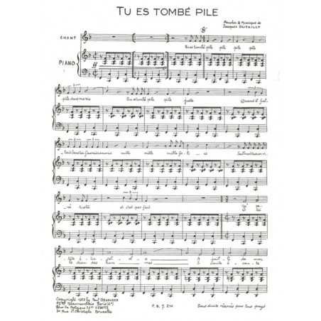 TU ES TOMBÉ PILE