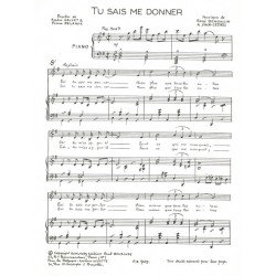 Sheet music PDF TU SAIS ME DONNER CARLINE