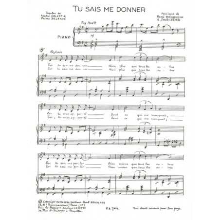 TU SAIS ME DONNER