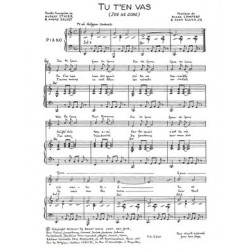 Sheet music PDF TU T'EN VAS (JOE HE GONE) Christian ANDERS