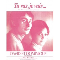 Sheet music PDF TU VAS JE VAIS DAVID & DOMINIQUE