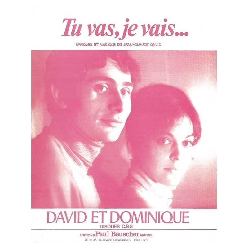 Sheet music PDF TU VAS JE VAIS DAVID & DOMINIQUE