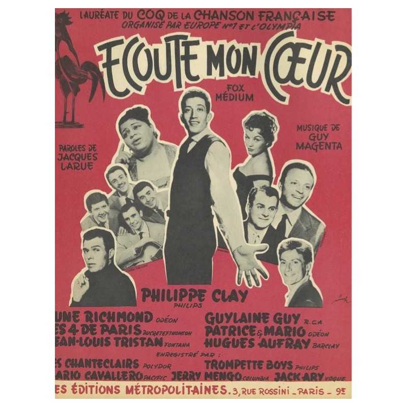 Sheet music ECOUTE MON CŒUR Philippe CLAY