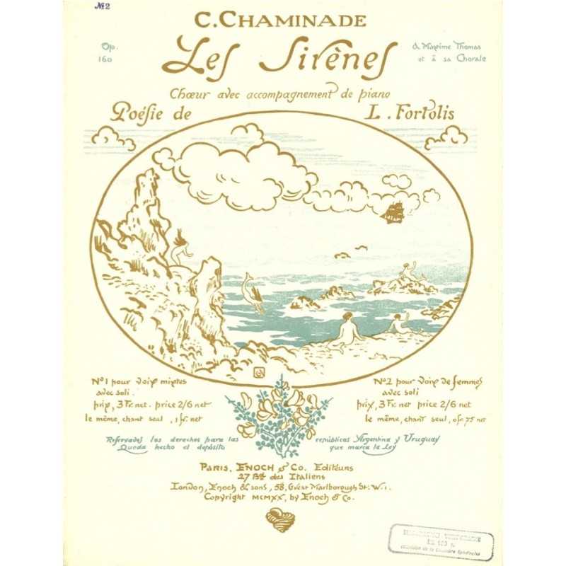 Partition Les Sirènes Cécile Chaminade