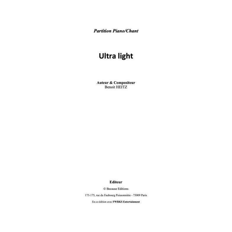 Partition PDF ULTRA LIGHT SURKIN