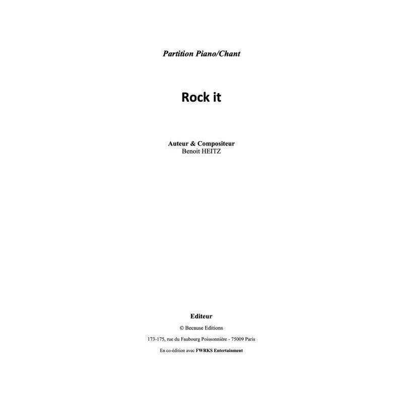 Partition PDF ROCK IT SURKIN