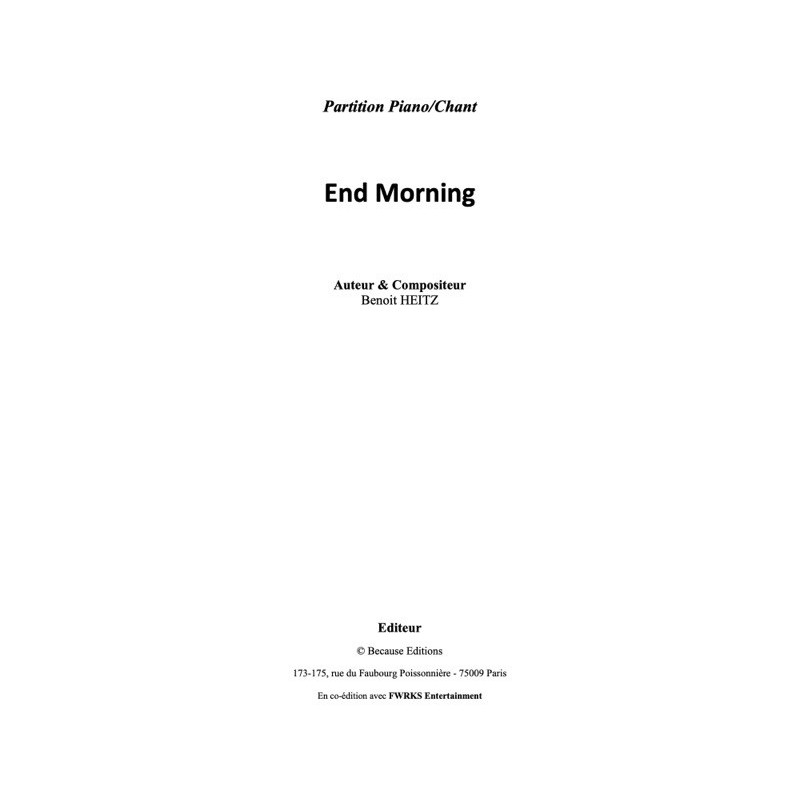 Partition PDF END MORNING SURKIN