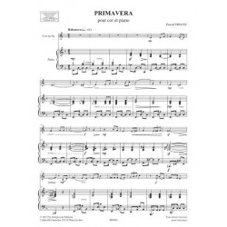 Sheet music PRIMAVERA Pascal Proust