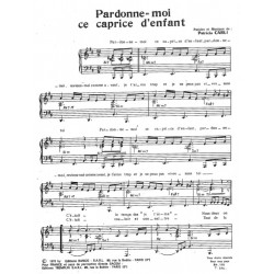 Partition PARDONNE-MOI CE CAPRICE D'ENFANT Mireille MATHIEU