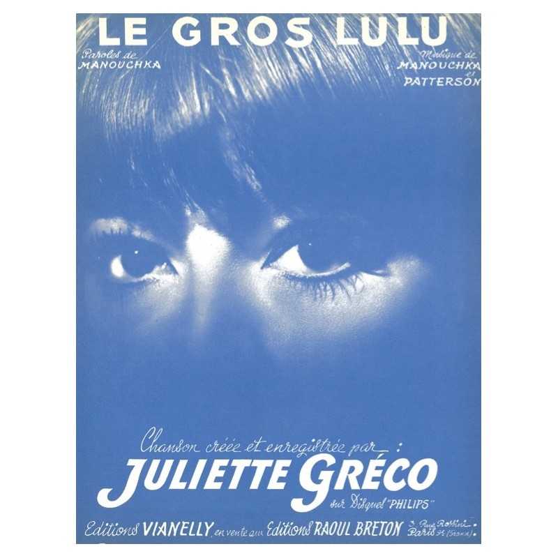 Partition LE GROS LULU Juliette GRÉCO