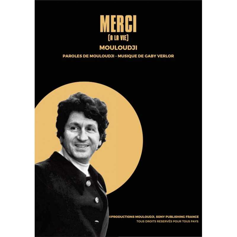 Sheet music MERCI (À LA VIE) MOULOUDJI