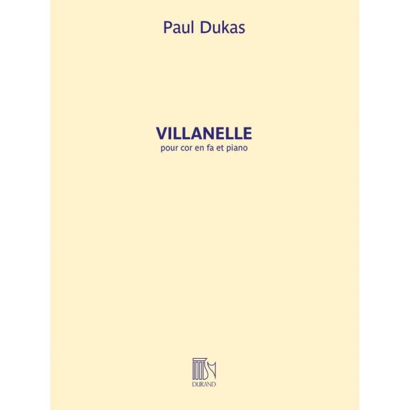 Sheet music VILLANELLE Paul Dukas