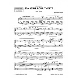 Sheet music SONATINE POUR YVETTE Xavier Montsalvatge
