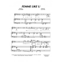 Sheet music FEMME LIKE U K. Maro PDF