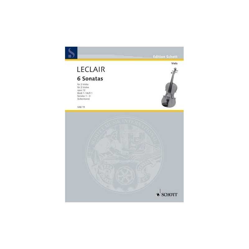 Sheet music 6 SONATAS OPUS 12 BOOK 1 Jean-Marie Leclair