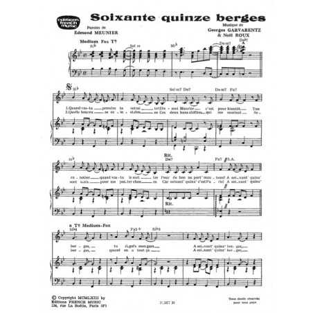 SOIXANTE QUINZE BERGES