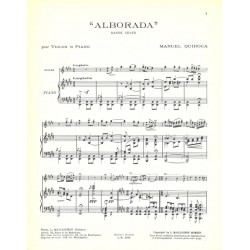 Partition ALBORADA Manuel QUIROGA