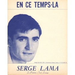 Sheet music EN CE TEMPS LÀ Serge Lama