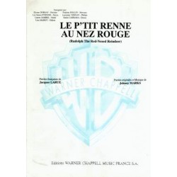 Partition LE P'TIT RENNE AU NEZ ROUGE (RUDOLPH THE RED NOSED REINDEER)