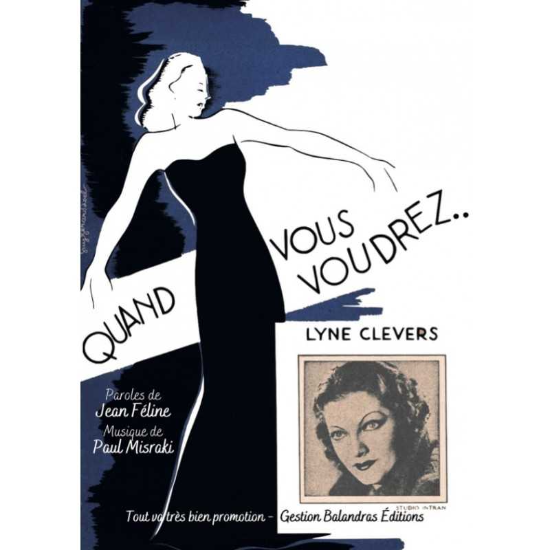 Partition QUAND VOUS VOUDREZ Lyne Clevers pdf