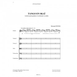 Partition TANGO EN SKAÏ (ORCHESTRE) Roland DYENS