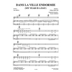 Sheet music DANS LA VILLE ENDORMIE (MY YEAR IS A DAY) DALIDA pdf
