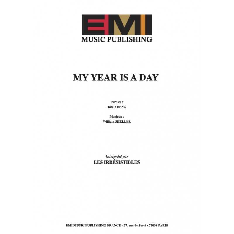 Partition MY YEAR IS A DAY LES IRRÉSISTIBLES pdf