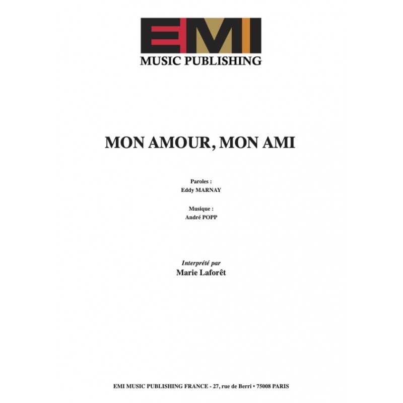Sheet music MON AMOUR MON AMI Marie Laforêt pdf