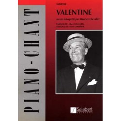 Sheet music VALENTINE Maurice Chevalier