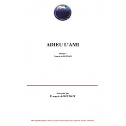 Partition ADIEU L'AMI François DE ROUBAIX pdf