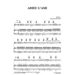 Partition ADIEU L'AMI François DE ROUBAIX pdf