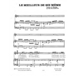 Partition LE MEILLEUR DE SOI-MÊME France Gall