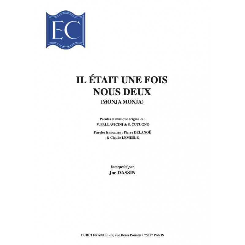Partition IL ÉTAIT UNE FOIS NOUS DEUX Joe Dassin PDF