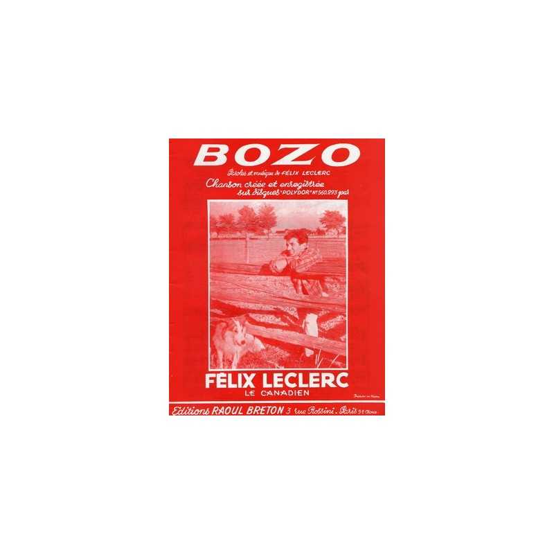 Sheet music BOZO Félix LECLERC PDF