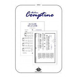 Sheet music AU CLAIR DE LA LUNE PDF