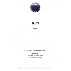 Sheet music HATI Didier Lockwood PDF