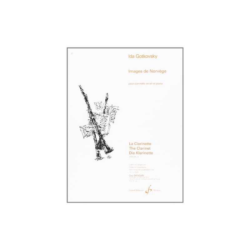 Sheet music IMAGES DE NORVEGE Ida GOTKOVSKY